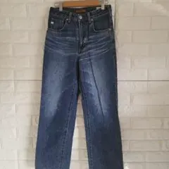 サムシング　ワイドストレート　デニムパンツ　サイズXS