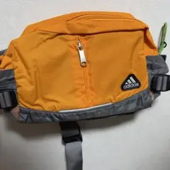 adidas ウエストポーチ オレンジ・グレー