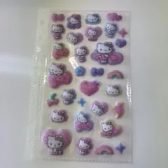 おすそ分け　コットンパフィーシール　キティ　レオパード　クラックス