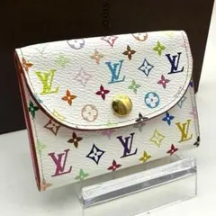 新品LV×TMルイヴィトン ポルトモネロザリ マルチカラー 村上隆 コラボ