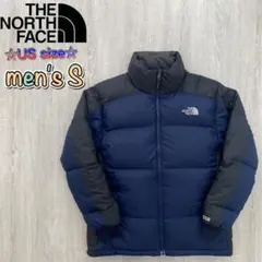 ノースフェイス US規格 550FIL ダウンジャケット ネイビー メンズM