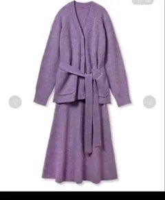 人気商品新品未使用Mila Owen ニットカーディガンスカートSET