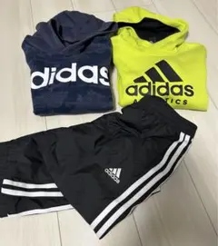adidas スウェット・パーカー・パンツ140 センチ　3点セット