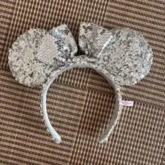 ディズニー　カチューシャ　ミニー　シルバースパンコール