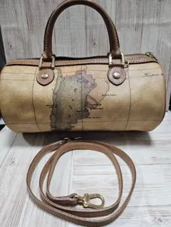 プリマクラッセ 地図柄 2ウェイミニボストンバック