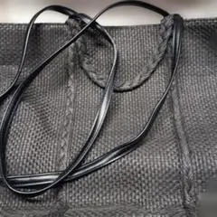 LEPSIM かごバッグ ブラック 編み込みハンドルのサムネイル
