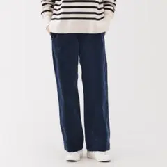 【新品未使用】 無印良品　ストレッチコーデュロイ　イージーストレートパンツ　S