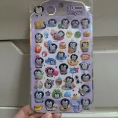 3Dペンギンシール　ドロップシール 立体シール　硬いシール　nekoni