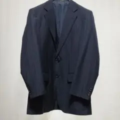 バーバリーロンドン ジャケット A5 濃紺×黒 ストライプ モダン お洒落