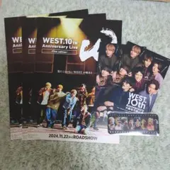WEST.　映画　入場特典　しおり　ハガキ　フライヤー