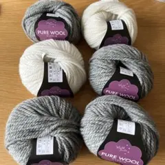 World Festa PURE WOOL 極太 毛糸 6玉セット