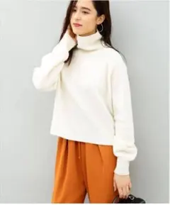 タートルネックニット