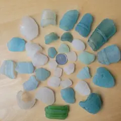 シーグラス 瓶口
