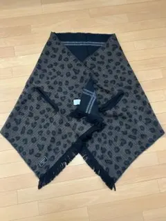 ★LEPSIM★ヒョウ柄大判ストール　リバーシブル