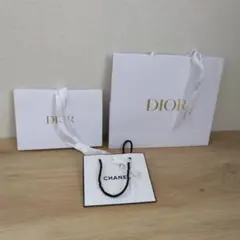 Dior Chanel ショップ袋 3点セット