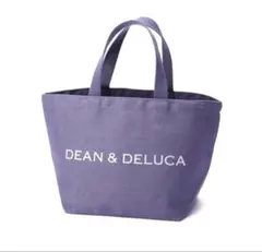 DEAN＆DELUCA♪レア　ロゴラメ入り　内ポケ付　トートバッグ　S パープル