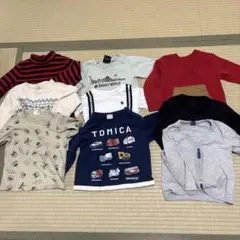 男の子Tシャツ長袖9組セット 90サイズ