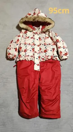 【極美品】スノーウェア スキーウェア ジャンプスーツ　95cm