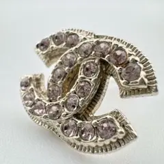 シャネル イヤリング ココマーク ラインストーン 片耳のみ ゴールド系 美品