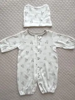 帽子付きディズニー ツーウェイ・ドレスオール 50-70cm