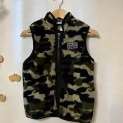 新品　SLAP SLIP ボアベスト 迷彩 130