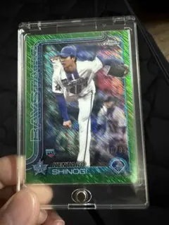 2025 topps chrome 篠木健太郎99枚限定ルーキーグリーンリフ