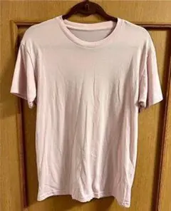 ピンク クルーネック Tシャツ 半袖