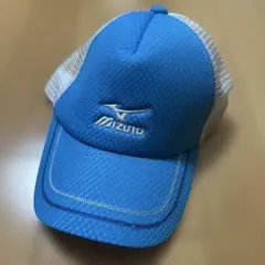 Mizuno メッシュキャップ 青 Fサイズ