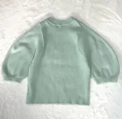 2023SS スピック&スパン ボリュームスリーブニット ミント F