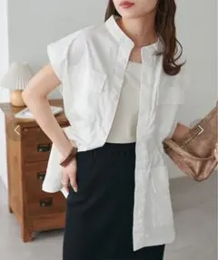 DISCOAT ディスコート スタンドネックミリタリーベスト