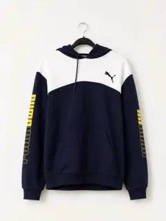 PUMA プーマ パーカー ネイビー ホワイト XL