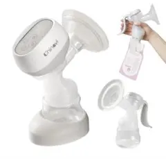 ちゃいなび　搾乳機　電動&手動　母乳パック5枚　※おまけ付き（母乳パッド）※