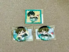 呪術廻戦　ちゃぽんっ！ステッカー　缶バッジ　伏黒恵　3種類セット