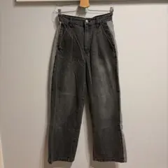 VICKY グレー ワイドレッグデニムパンツのサムネイル