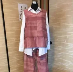 着物リメイク ベスト&パンツ