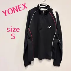 YONEX ヨネックス ハーフジップ 長袖ウェア Ｓブラック キッズ ジュニア