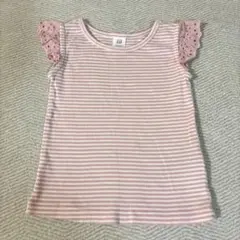 【美品】baby GAP フリル袖 Tシャツ ピンク　18-24ヶ月　90