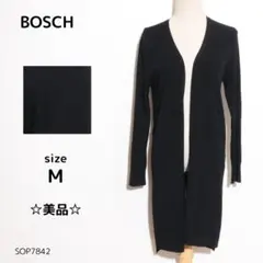 BOSCH ボッシュ トップス カーディガン ロング丈 長袖 ニット 黒 Mのサムネイル