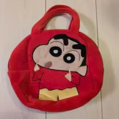 クレヨンしんちゃん ぬいぐるみ ミニバッグ 赤