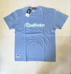 RealBvoiceコットンブルー半袖Tシャツ サイズメンズL 新品未使用のサムネイル