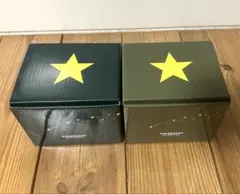 STARBUCKS REWARDS限定スターマグ ブラウン&グリーン2個セット