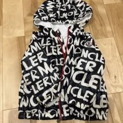 MONCLER ベビージャケット ネイビー白 ロゴ