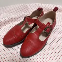 PINK HOUSE レッド ローファー靴　ピンクハウス 赤　2sのサムネイル