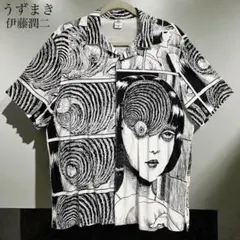 UZUMAKI 伊藤潤二 うずまき ヴィンテージ 開襟シャツ Y2K 開襟 半袖のサムネイル