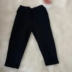 パンツ　黒　100 男の子　女の子　シンプル　裏起毛
