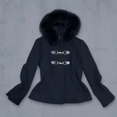 【最終価格】リアルファー ファーコート ダッフルコート 平成ギャル Y2Kのサムネイル