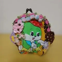 ハンドメイド　がま口　ポーチ　小物入れ　昭和レトロ
