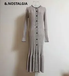&.NOSTALGIA　アンドドットノスタルジア　ニットワンピース