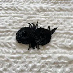 未使用品˚✧ヴァンテーヌ　フラワー　バレッタ　ブラック　フォーマル