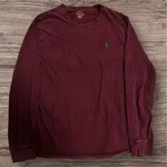 Polo Ralph Lauren ポロ 無地 長袖 Tシャツ 刺繍 ロゴ